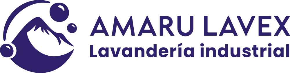 Logo Amaru Lavex - horizontal morado
